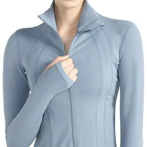Wholesale Latest Fashion High Waisted Women Yoga <b>jacket</b> Premium Quality soft quick dry <b>workout</b> wear Yoga <b>Jacket</b> with cheap price - Product Image 5