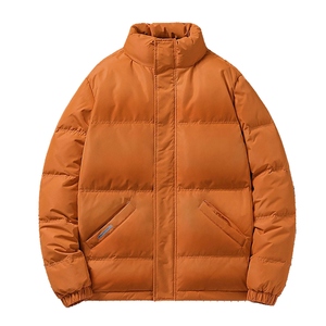 Chaqueta Parka Casual de Invierno para Hombre, Abrigo Bomber Ajustado de Lana, con Capucha Oversize, Estampado de Letras, Acolchado de Moda para Senderismo, Lona - Product Image 1