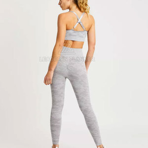 ชุดโยคะผู้หญิงดีไซน์ล่าสุด ชุดโยคะไร้รอยต่อ ชุดโยคะลำลองสำหรับผู้หญิง - Product Image 2