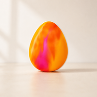 Lot de 6 jouets squishy anti-stress à remontée lente : œuf, balle orange, cube marbré, cône, balle, sucette glacée, crème glacée, smiley