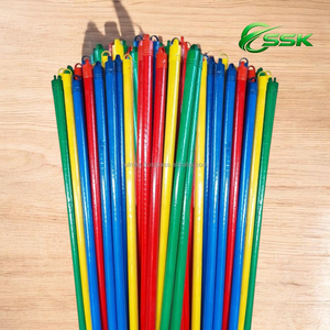 High Quality Asiawood PVC-Coated Wooden Handle Broom Dustpan Set Eco-Friendly Home Toilet Use Waterproof Durable Portable - Product Image 3
