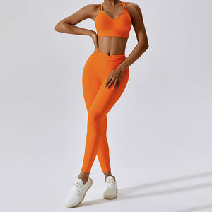 Nouvel Arrivage Soutien-gorge de Sport et Yoga à Torsion Frontale, Séchage Rapide, Logo Personnalisé, en Nylon Spandex Rembourré pour Entraînement, Gym, Fitness - Product Image 3