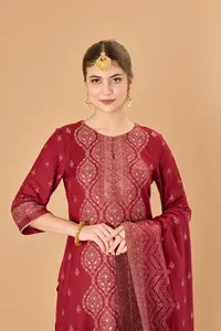 Safaa Winter Premium Acrowool Woven Unstitched Ladies <b>Dress</b> Material with Stole <b>woollen</b> suits <b>dress</b> material Winter - Product Image 3