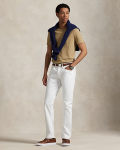 Camiseta de Manga Corta para Hombre, Cuello Redondo, Algodón Beige Liso – Suave, Cómoda, Estilo Casual para el Día a Día - Product Image 2