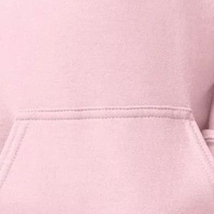 Sweat à capuche rose clair pour filles, pull à manches longues avec imprimé graphique et poche kangourou, décontracté, pour enfants et jeunes - Product Image 3
