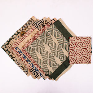 Bandanas en coton naturel Bagru de luxe, faits à la main, accessoires capillaires vintage pour l'été, promotionnels pour les voyages et le branding. - Product Image 4