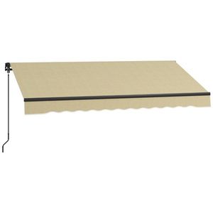 Tenda da Sole Estensibile in Lega di Alluminio per Finestre e Porte, Operazione Manuale, Copertura per Balcone e Patio con Protezione dalla Pioggia in PC Rivestito - Product Image 3