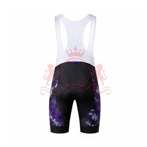 Ensemble maillot et short de cyclisme pour homme, couleur violette, manches courtes, fermeture éclair sur le devant, uniforme de cyclisme pour adultes - Product Image 5
