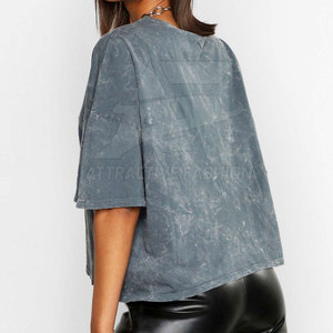 Camiseta Informal Premium para Mujer, Lavado Ácido, Tela Ligera, Camiseta Moderna para Uso Diario - Product Image 2