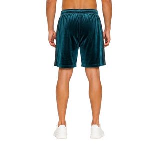 <b>Men's</b> Velvet <b>Shorts</b> Custom Logo Comfortable Elastic Waist Side Pocket <b>Lounge</b> and Everyday Wear <b>Shorts</b> - Product Image 2