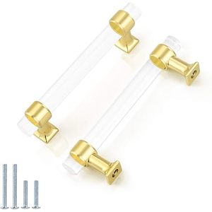 Factory Direct Sales Clear Acrylic Door Drawer Handle Amazing Quality Cabinet Handles Drawer <b>Kitchen</b> Bathroom Use - Product Image 5