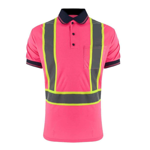 Camiseta Polo de Seguridad Transpirable de Alta Visibilidad para Hombre, Manga Corta en Contraste, Impermeable, de Alta Calidad, al por Mayor - Product Image 5