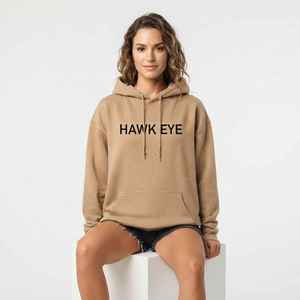 Sweat-shirt à capuche oversize pour femme, imprimé lettres camel sur le devant, décontracté, manches longues, automne - Product Image 5
