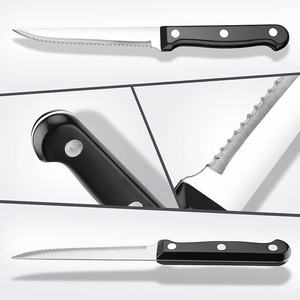 Custom Handmade Eight-Piece Chef Set Stainless Steel Blades 67-Layer Straight Edge Ambidextrous <b>Sharp</b> Durable Wood Handles - Product Image 3
