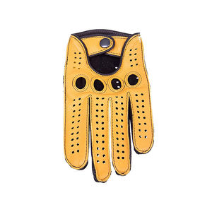 Guantes de Conducción de Moda en Cuero de Oveja de Alto Rendimiento, Resistentes a la Abrasión, Protección Personal, Duraderos, para Conductor de Automóvil - Product Image 5