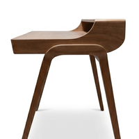 Bureau d'étude en teck massif de qualité supérieure, bibliothèque mobile, table d'ordinateur minimaliste pour le bureau à domicile, tiroir, fabrication artisanale, ergonomique