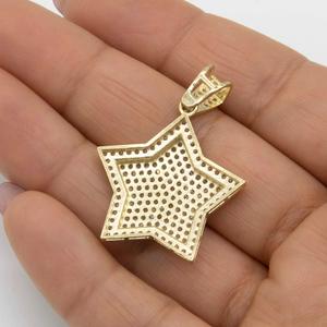 จี้เพชรโมอิสซาไนต์ทรงกลมรูปดาว เงินแท้ 925 ชุบโรเดียม ดีไซน์ทันสมัย สำหรับผู้ชายและผู้หญิง ของขวัญวันครบรอบ เครื่องประดับคุณภาพสูง - Product Image 3