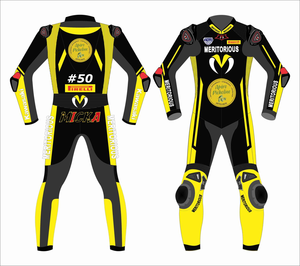Traje de Carreras Personalizado de Cuero Vacuno/Canguro para Hombre, de Una Pieza |   Traje/Mono de Motociclismo al por Mayor, Nivel CE 2 - Product Image 1
