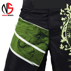 กางเกงชกมวย MMA แบบซับลิเมชั่นเต็มตัว ปรับแต่งโลโก้ด้านหน้าได้ น้ำหนักเบา ระบายอากาศดี เอวยางยืด สำหรับผู้ชาย คุณภาพเยี่ยมจาก Nurak ปี 2026 - Product Image 2