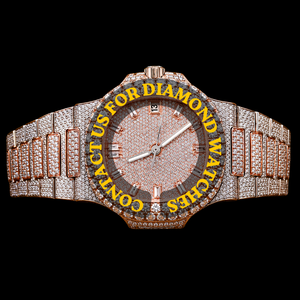 Reloj de Hombre de Alta Calidad con Esfera Cuadrada de Dos Tonos, Fecha Automática Clásica, Diamantes Moissanite y Diseño Hip Hop - Product Image 1