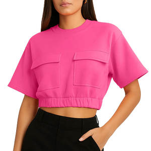 Top Corto para Mujer, Ropa de Moda, Nuevo Estilo, Camisetas Cortas para Mujer, Más Vendidas - Product Image 1