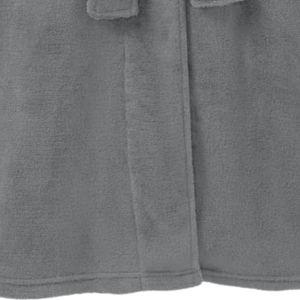 Bata de baño de felpa de lujo para mujer Jack and Jill, cálida y acogedora, de manga larga con cuello chal, cintura con lazo y bolsillos delanteros - Product Image 4