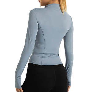 Wholesale Customized Women's Jacket Sports Quick-Drying Yoga Running High <b>Elastic</b> Breathable - Product Image 2