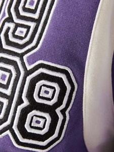 แจ็คเก็ตวาร์ซิตี้แบบครอปสำหรับผู้หญิง คุณภาพพรีเมียม ทำจากผ้าขนสัตว์ แจ็คเก็ตเบสบอลแบบมีตัวอักษร แขนยาว ซิป บุด้วยโพลีเอสเตอร์ แจ็คเก็ตผู้หญิง - Product Image 6