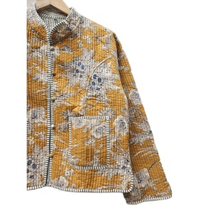 Chaqueta acolchada de estilo Vintage de algodón hecha a mano india, prendas de vestir para mujer, chaqueta bohemia y cómoda, regalo para ella - Product Image 3