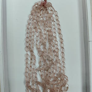 Pink Rose Quartz <b>Colour</b> Monalisa Smooth Oval ShapePink Monalisa Oval Beads Rose Quart Beads Hand Made Making Gemstone Beads - Product Image 3