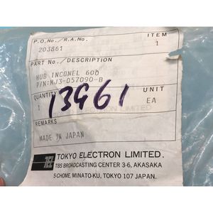โตเกียวอิเล็กตรอน TEL MJ3-057090-B ฮับอินโคเนล 600 - อุปกรณ์และอะไหล่เซมิคอนดักเตอร์ระดับโลกที่เชื่อถือได้ - Product Image 4