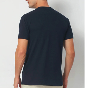 T-shirt formel pour homme 100 % coton, coupe ample, anti-boulochage, à manches courtes, avec motif, épaules tombantes, col rond – Collection Été 2023 - Product Image 3