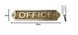 Vintage Metal Office Door Sign <b>Plate</b> Antique Wall Mounted Office <b>Name</b> Plaque Decorative Room Sign for Hotel Restaurant Business - Product Image 4