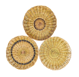 Meilleures ventes : Assiettes de présentation et sets de table décoratifs en rotin antique pour table à manger, style bohème - Product Image 6