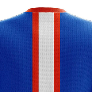 เสื้อฟุตบอลออกแบบเองได้ แบบเรียบๆ สำหรับสกรีนลายด้วยความร้อน เหมาะสำหรับนักกีฬา ใส่ได้ทั้งชายและหญิง แขนสั้น ระบายอากาศได้ดี แห้งเร็ว - Product Image 5