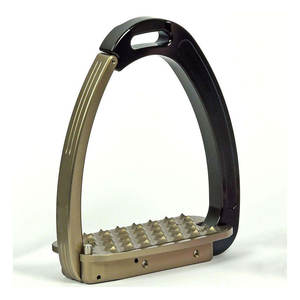 Accessoires d'équitation vétérinaires : Étriers de cheval en acier inoxydable, modèle Venise, inclinés, antidérapants, avec protection de la cheville, pour l'équitation - Product Image 4