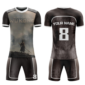Camisetas de fútbol sublimadas transpirables OEM, ropa de fútbol para equipos, camisetas de fútbol de temporada, uniformes de fútbol bien hechos, lo último en uniformes de fútbol. - Product Image 5
