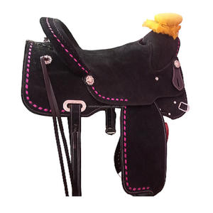 Fait à la main classique qualité Wade arbre cuir marron Roping Western cheval selle plaisir Trail baril selle Tack ensemble - Product Image 1