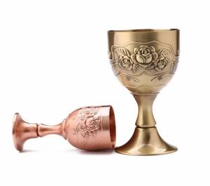 Copas de Vino de Cobre Clásicas, Diseño Único, Copa de Cobre Plateada de Moda para Vino Tinto, Empaque Minimalista en Caja de Regalo - Product Image 1