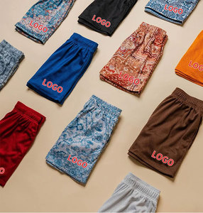 Men's Solid Mesh Shorts Drawstring Waist Sublimation Print Breathable Quick Dry Casual Sport Workout Shorts - Product Image 3