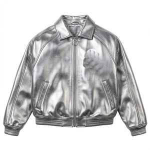 OEM Customized Logo Design young men's business casual zipper leather <b>jacket</b> men's single lapel leather <b>jacket</b> - Product Image 1