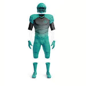 Prix de gros, haute qualité, respirant, personnalisable, imprimé par transfert thermique, uniforme de football en polyester 100% pour hommes - Product Image 2