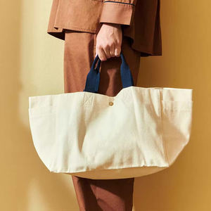 Sac en toile de coton personnalisable, taille designer, pour épicerie, plage, voyage, <span class=keywords><strong>week</strong></span>-<span class=keywords><strong>end</strong></span>, fête, Noël - Product Image 2