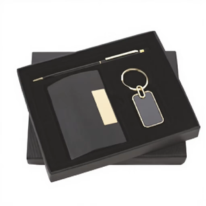 Pen Keychain & Cardholder <b>Gift</b> <b>Set</b> S-253 Elegant Corporate Combo Metal Pen Stylish Keychain Card Holder for Business Gifting - Product Image 2