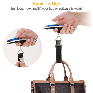 Bilancia per bagagli portatile da 50kg 10g LCD digitale appesa bilancia elettronica per viaggi e uso domestico - Product Image 4