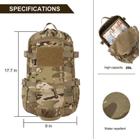 Sac de voyage tactique en toile unisexe léger de grande capacité, imperméable, thermique, pour le sport, la chasse en plein air, nouvelle tendance