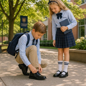 Ensemble d'uniformes scolaires en coton pour enfants, garçons et filles du primaire, uniformes personnalisés avec logo, prix bas, provenance du Vietnam - Product Image 3