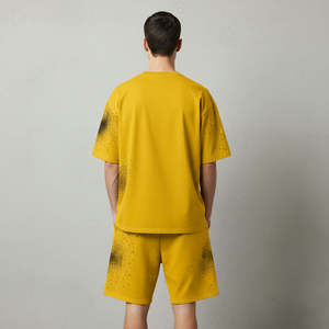 2026 Summer Casual Style Men's Two Piece <b>Set</b> Training Jogging Wear Thermal Breathable Polyester/Cotton 360g OEM Service Star - Product Image 2