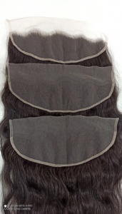 Closure frontale en dentelle 13x4, cheveux humains lisses, transparente, de l'oreille à l'oreille, avec raie libre, 100% cheveux humains, pré-épilée - Product Image 4