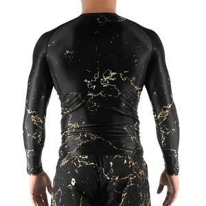 เสื้อรัดรูปแขนยาวสำหรับผู้ชาย สำหรับกีฬา MMA BJJ ยิวยิตสู แห้งเร็ว เหมาะสำหรับออกกำลังกาย ฟิตเนส ป้องกันรังสียูวี ใช้สำหรับว่ายน้ำได้ - Product Image 4